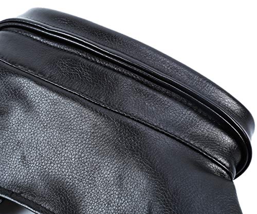 Men's Faux Leather Body Chest Half Harness Armour Epaulet Shoulders Adjustable Buckle Straps Clubwear Costume4