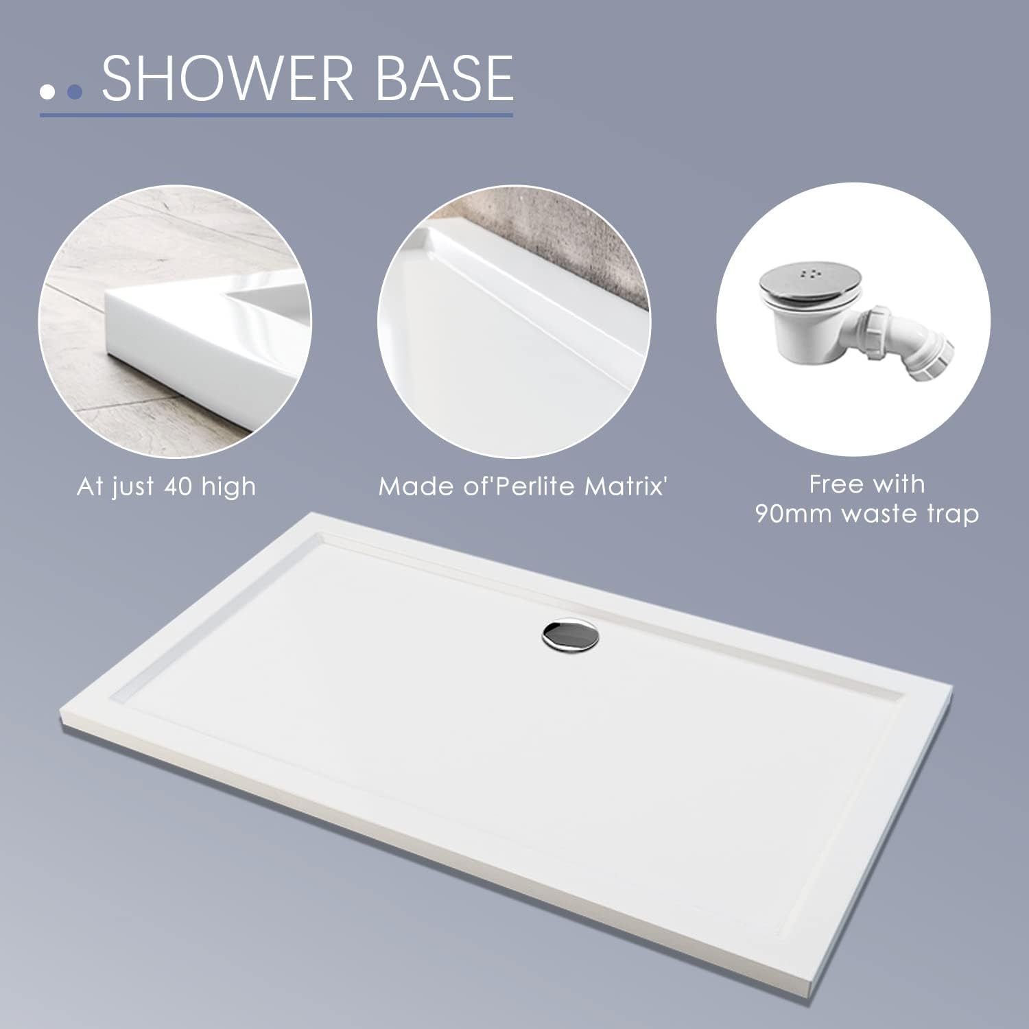 Luxura Sliding Shower Enclosure 1200 X 700mm With Tray And Waste - 6mm Brushed Brass