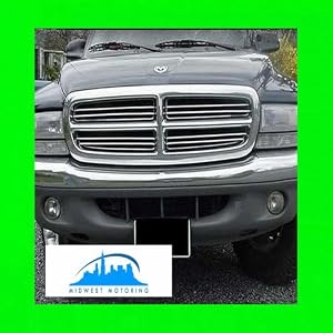 312 Motoring fits 1998-2003 Dodge Durango Chrome Grill Grille KIT 1999 2000 2001 2002 98 99 00 01 02 03 SLT R/T 4X4 Sport Plus