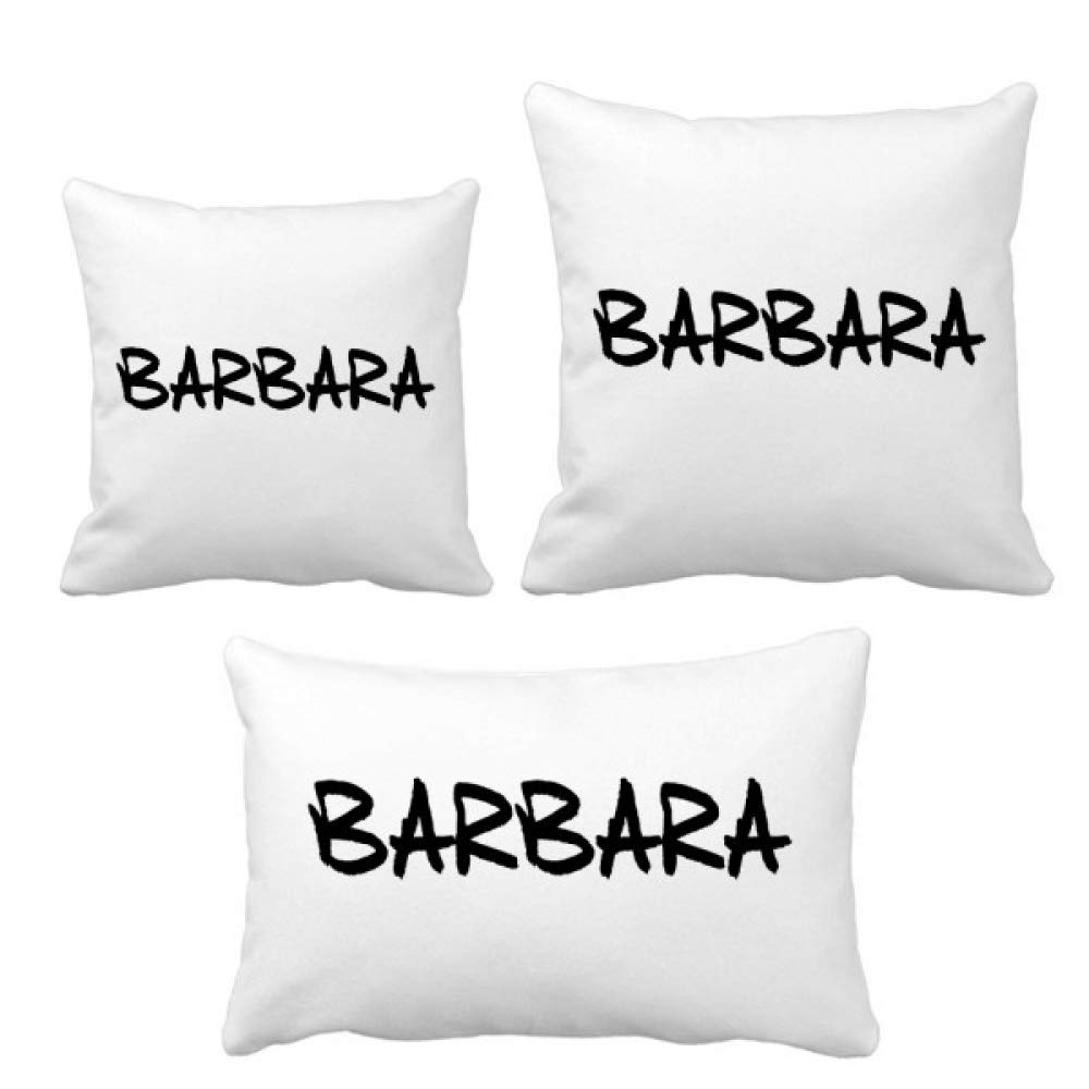 Coussin Barbara personnalisé en coton pour décoration de chambre moderne
