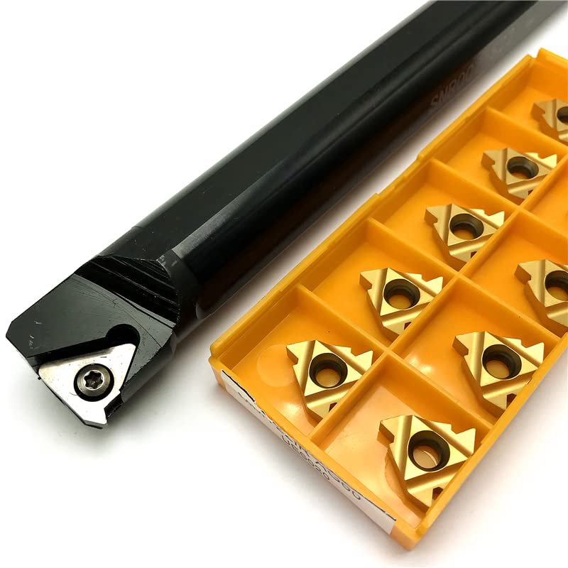 Tool Part for SER2020K22 SER2525M22 SNR0020R22 SNR0025S22 Thread Tool Holder+ MMT 22ER 22IR AG60 Insert Cutting Tool CNC Lathe Tools - (Angle: SER2020K22 / Shank Diameter: No Insert)