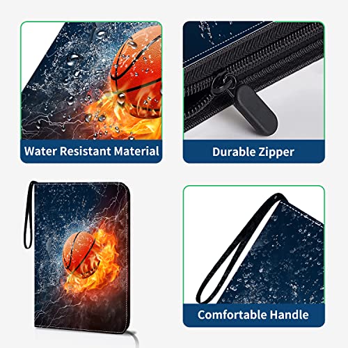 Hesplus 400 Pockets Basketball Card Binder Sleeves, Trading Card Binder Collectible Trading Card Albums For Basketball Baseball Football Trading Sports Cards, Book Folder Storage Organizer Card Holder #TOP3