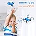 VIK Foldable Mini Drone for Kids/Beginners Pocket RC Drone Toys for Boys and Girls w/Headless Mode, Altitude Hold, One Key Take-Off/Land/Return, 2 Batteries - VK330