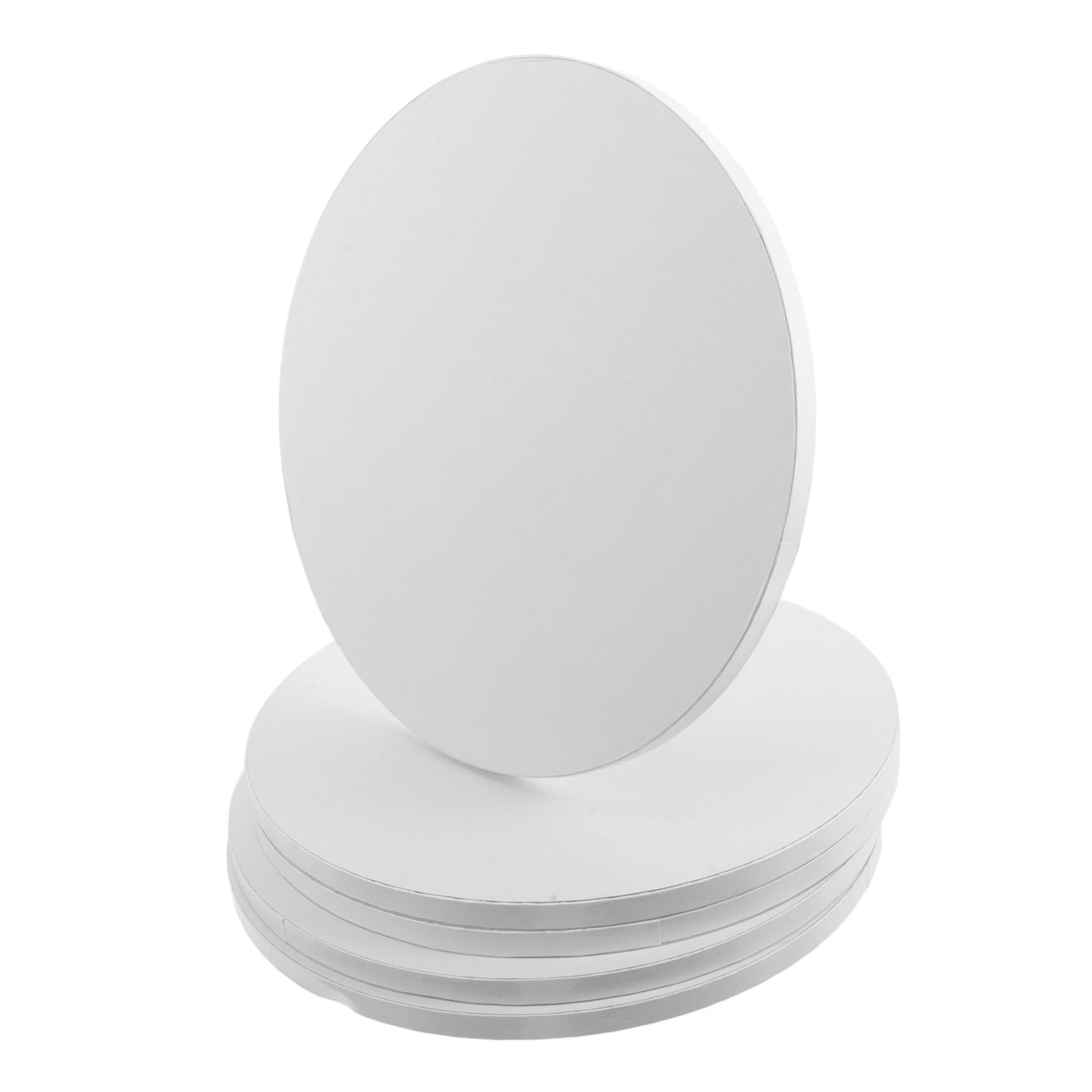 Plateaux à Gâteau Ronds 5 Pièces en Papier Ondulé Blanc