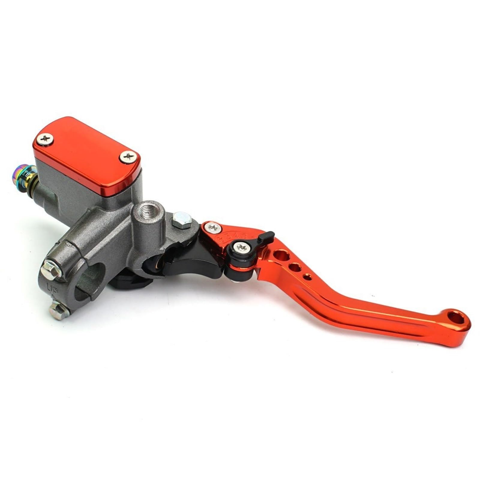 Pbqenxb Break and Clutch Levers 22mm Motorcycle Master Cylinder Lever Brake Hydraulic Clutch Pump(Right Orange)