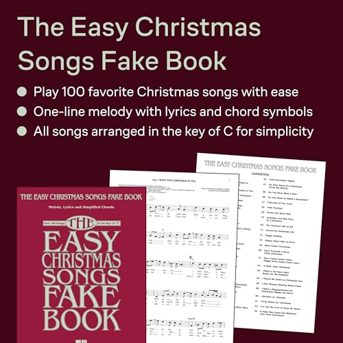 The Easy Christmas Songs Fake Book for C Instruments | 100 Holiday Songs with Lyrics, Chords, and Simplified Melody | Beginner-Friendly Christmas Sheet Music Songbook | Key of C - Image 3