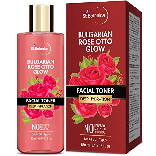 StBotanica Bulgarian Rose Otto Glow Deep Hydration Facial Toner | Deep Hydration | No Paraben, SLS & Alcohol - 150ml