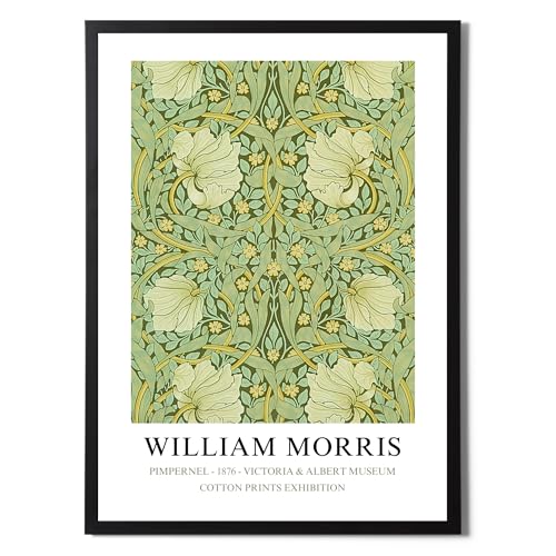 Póster de William Morris Pimpernel: decoración elegante formato A3 para un salón con estilo