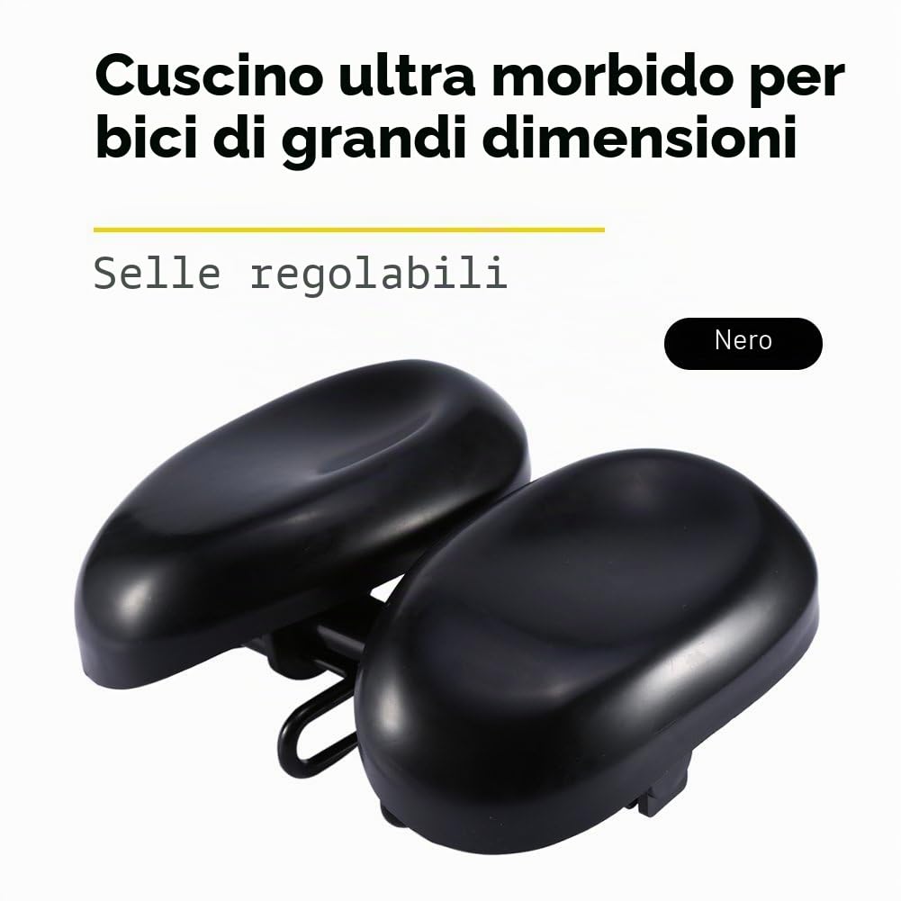 Nikou Sella bici 1Pc Cuscino sedile ammortizzante Cuscino ergonomico extra largo per la decompressione della montagna