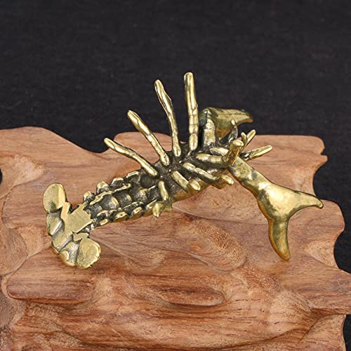 Image of Novelty Crayfish Statue Pen Holder Lobster Figurine Decor Crafts for Desktop