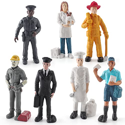 Bolonme People at Work Individually Figurines Toy Playset Realistic Looking ...