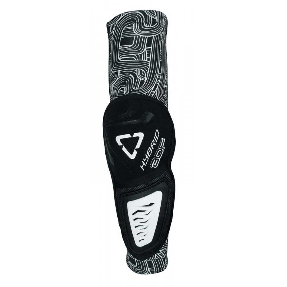 Leatt 3DF Hybrid Elbow Guard (Black/White, Junior)