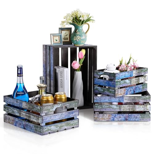 Setof4decorativewoodcratesnestingstoragecontainer4sizefarmhousewoodenstorageboxesrusticwoodencratesforstoragedisplaydecorationsvintageairbrush Urban Country Home Decor Set of 4 decorative wood crates nesting storage container 4 size farmhouse wooden storage boxes rustic wooden crates for storage display decorations vintage airbrush urban country home decor