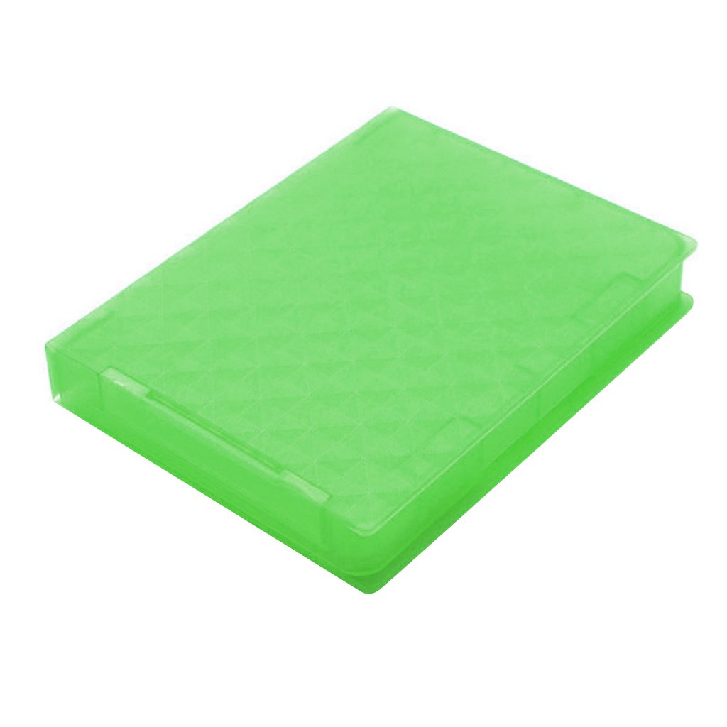 magideal 2.5" sata hard drive hdd ssd enclosure external disk case storage box green
