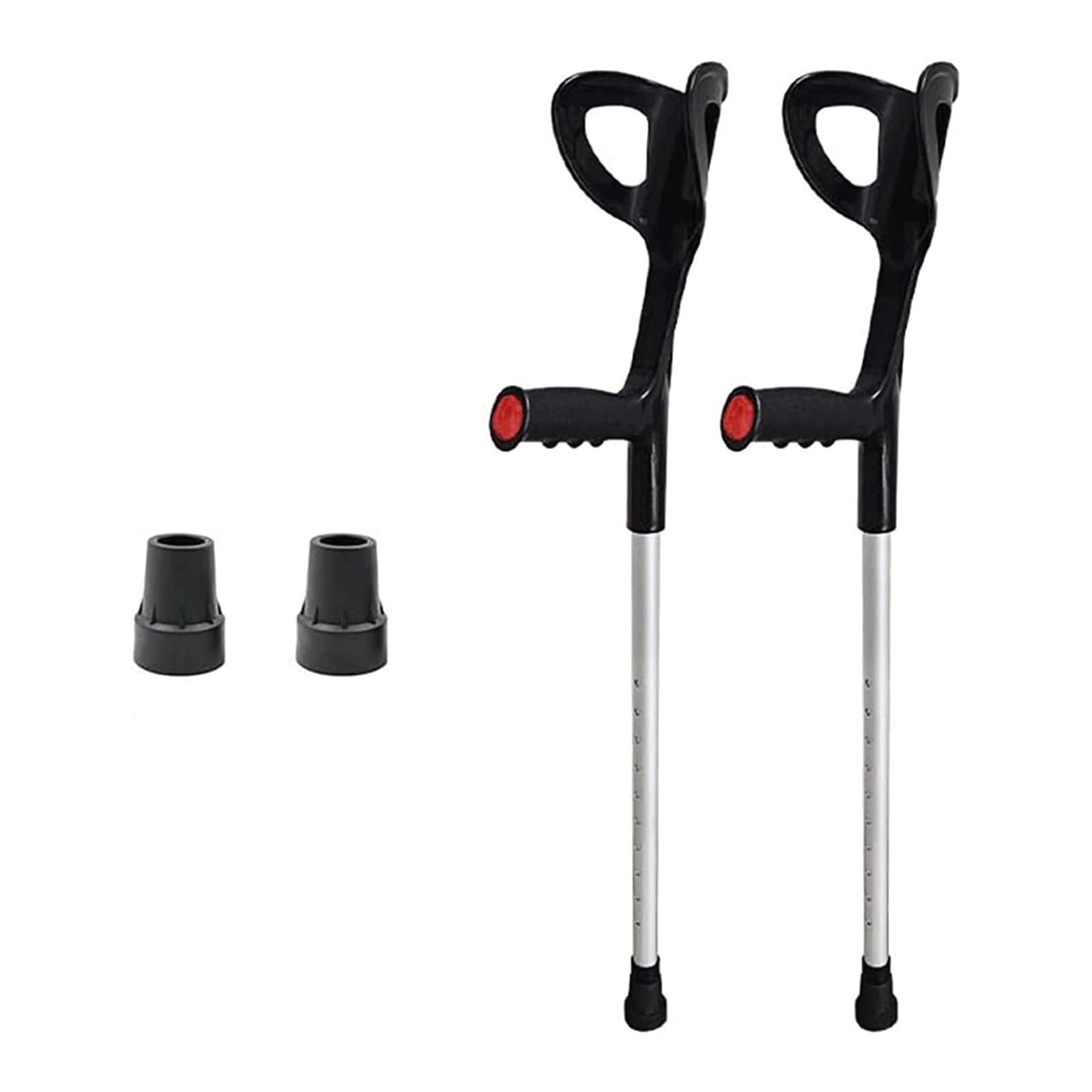 PAASHE Muletas de Moda, Bastones de Brazo Ajustables en Altura, 1 par de Bastones para antebrazos, bastón de Aluminio para Caminar, muleta para Adultos de 140-190 Cm