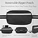 iYoShop Hands Free Dog Leash with Zipper Pouch, Dual Padded Handles and Durable Bungee for Walking, Jogging and Running Your Dog (Large, 25-120 lbs, Black)