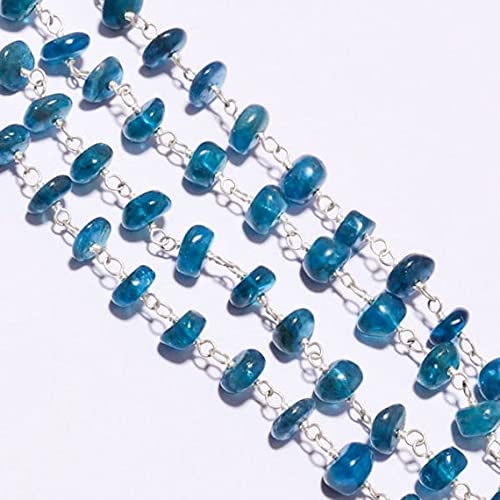 Chaîne en perles apatite néon 18 pouces pour sublimer vos tenues d'été