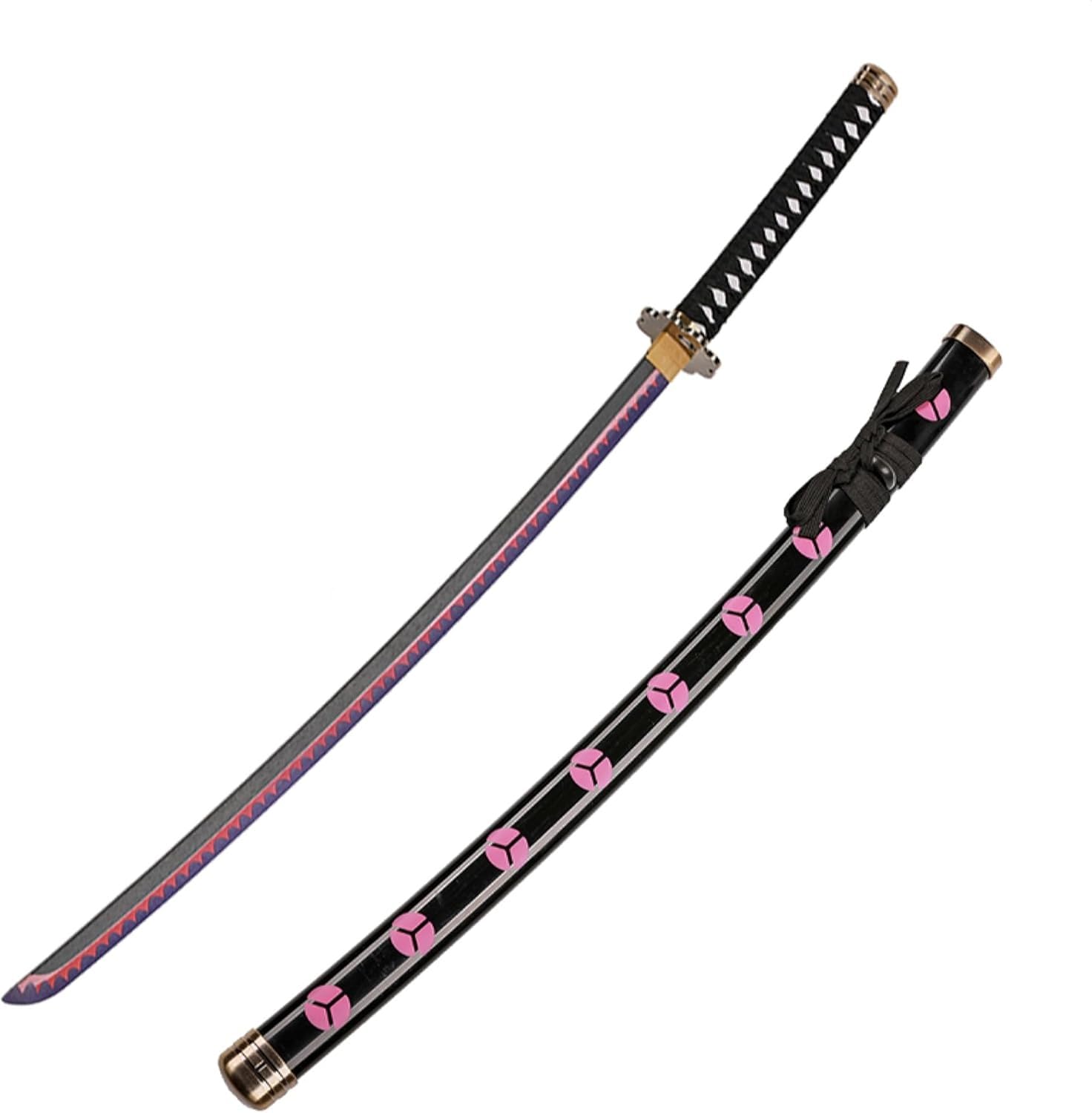 Cosplay Prop Replica Roronoa Zoro Shusui Wooden Sword| Cosplay-Friendly & Comic Con Safe | Durable-Quality Wooden Blade with Durable ABS Handle | Perfect for One Piece Fans and Collectors