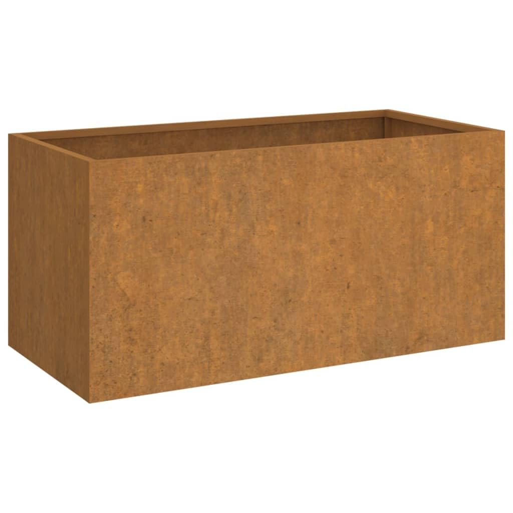 vidaXL Jardinera de acero corten 62x30x29 cm, maceta, arriate elevado, soporte para macetas, macetero, bancal elevado, soporte para plantas