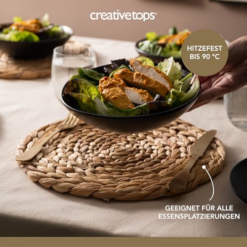 Set of 4 NATURAL Water Hyacinth WEAVE PLACEMATS Tablemats BY CREATIVE TOPS (Platzset) – Ansicht 5