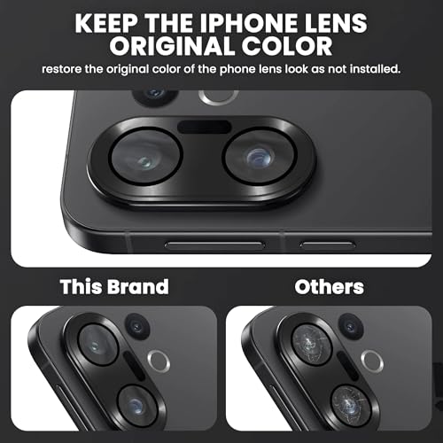Image of FIRST MART Black Camera Ring Guard Protector for Vivo X200 FE | Tempered Glass with Metal Alloy Rings, HD Clear, Scratch Resistant, Case-Friendly | Pack of 1