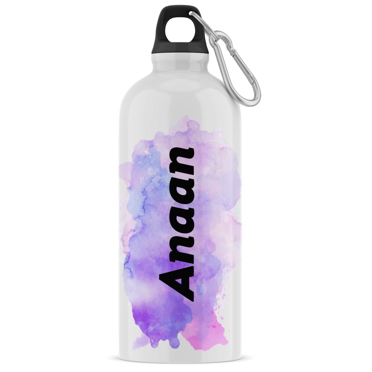 ASHVAH Customizable/Personalised Sipper Water Bottle, Leak Proof, for School, Gym, Home, Office 600 ML - Birthday, Return Gift, Boys, Name - Anaan