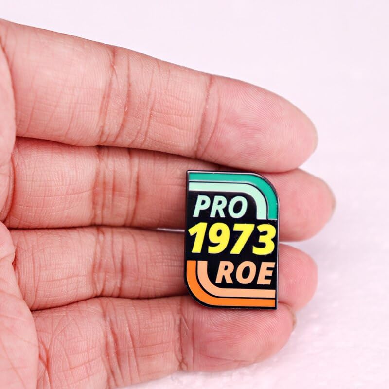 Image of Roe v Wade 1973 Pro Choice Abortion Reproductive Rights Women Body 1.2 inch Enamel Pin Badge