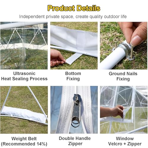 Carpa esférica transparente para camping 3.6 m diámetro miniatura 5
