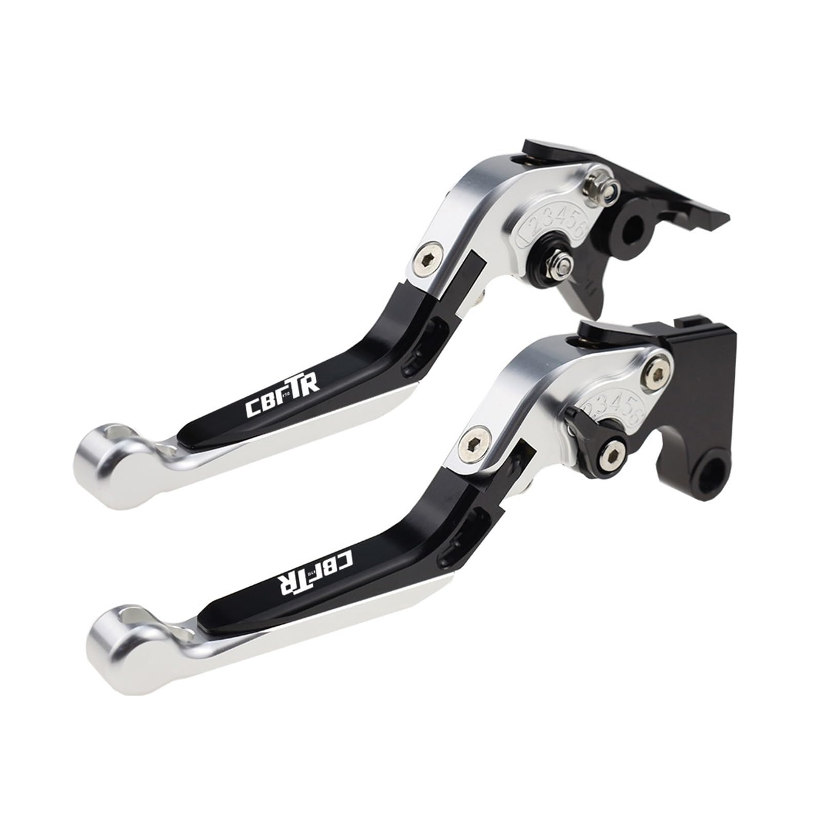 JGHFDWS Motorcycle Brake Clutch Lever Set for CBF190TR Motorcycle Folding Extendable Clutch Brake Levers