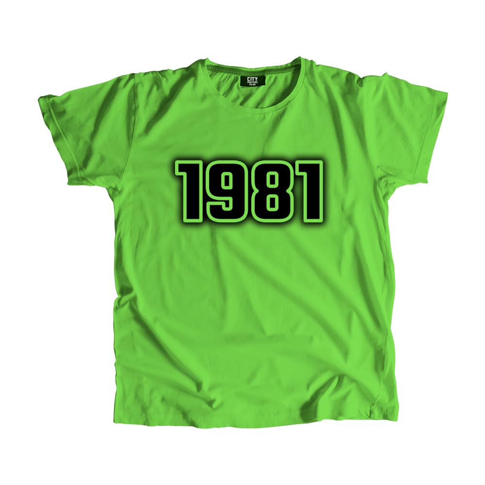 T-shirt 1981 finitions soignées mode unisexe premium