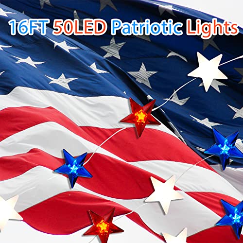 4th-of-July-Decorations-Red-White-and-Blue-String-Lights-Battery-Operated-16FT-50-LED-Patriotic-Fairy-Lights-with-Timer-Remote-for-Independence-Day-Memorial-Day-Fourth-of-July-Decor-for-Home 4th of July Decorations Red White and Blue String Lights Battery Operated 16FT 50 LED Patriotic Fairy Lights with Timer Remote for Independence Day Memorial Day Fourth of July Decor for Home