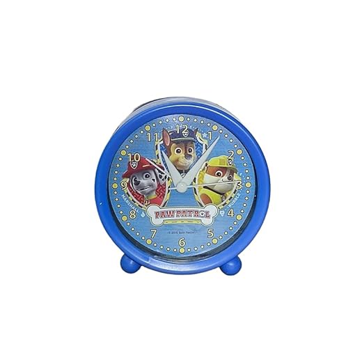 Arditex PW9914 Reloj despertador redondo, diseño Paw Patrol La Patrulla Canina