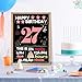 Joycard 27th Birthday Card with Envelope, 27th Birthday Decorations for Women, 27 Year Old Birthday Gifts for Her, Happy Birthday Cards for 27 Year Old Daughter, Back in 1998