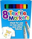Tiger textile fabric markers - set of 8 assorted colours