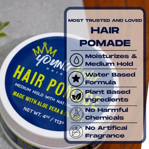 YOUNG KING HAIR CARE Kids Pomade for Boys | Tame Flyaways