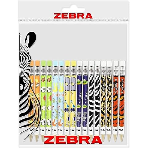 Zebra Cadoozle Mini Mechanical Pencils Pack of 16 Cover