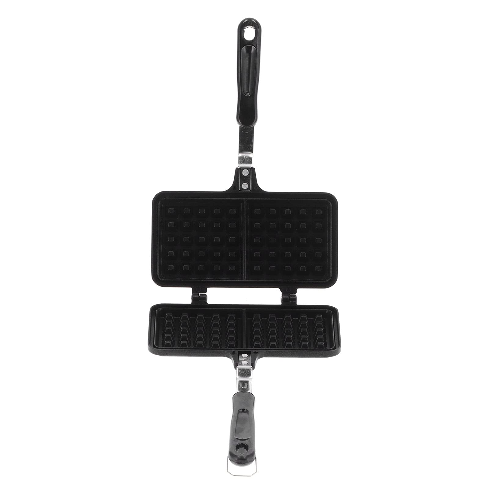 Goshyda Gaufriers Double Face, Moule à gaufres en Fonte d'aluminium antiadhésif à gaz de Cuisine, Moule à gaufres Double Face, pour Grille-Pain et collations