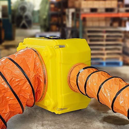 Image of ALORAIR 8 inch PVC Flexible Duct Hose for CleanShield HEPA 550 Air Scrubber and PureAiro HEPA Max 770 /870 /970, Easy Storage (8 Inch x 16.4 Feet, Outlet)