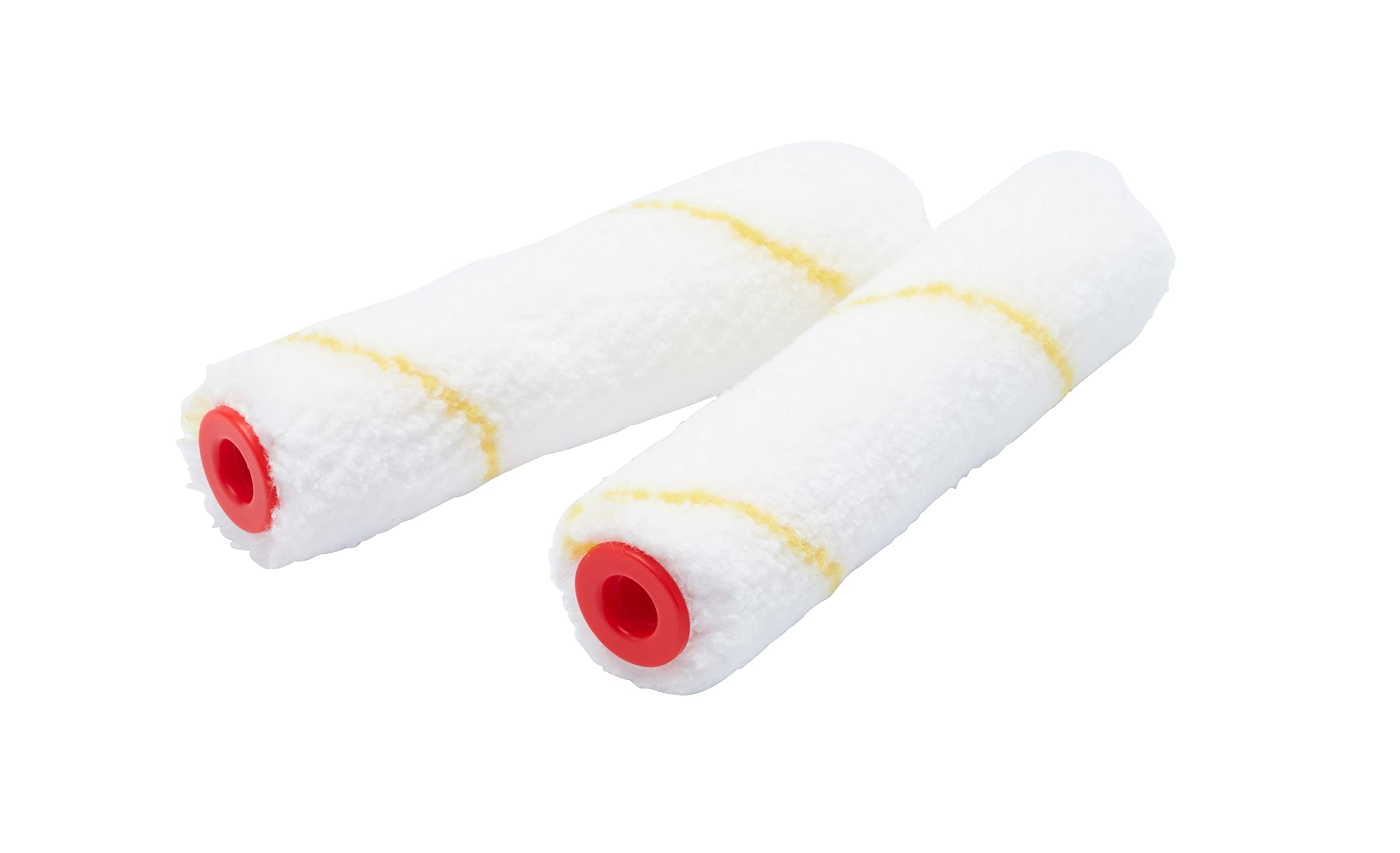 ProDec Advance 2 Pack 4 inch Short Pile Microfibre Mini Paint Rollers for a Smooth Finish with Emulsion, Gloss, Satin, Varnish, Woodstain on Walls, Ceilings, Skirting Boards, Window Sills, Doors, 4"