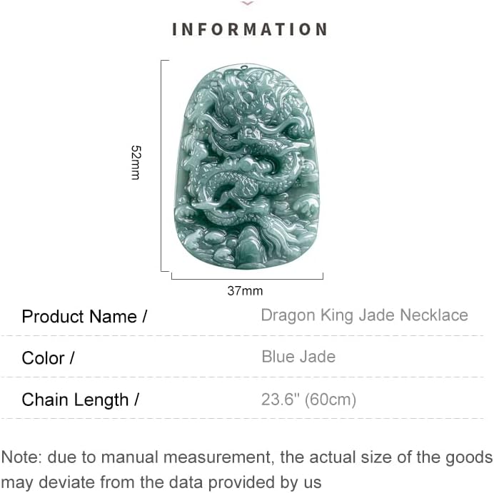 Genuine Jade Dragon Necklace, Natural Grade A Jade Pendant, Lucky Jade Necklace, Jade Amulet Necklace, Delicate Jade Jewelry Gift - Image 2