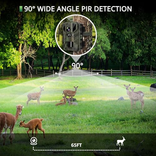 VanBangTec Mini Wildkamera 4K 50MP, Wildtierkamera mit Nachtsicht Bewegungsmelder 850 IR LEDs, 0,2s Schnelle Trigger, Wasserdicht Nachtsichtkamera mit 32G Speicherkarte, Jagdkamera für Wildbeobachtung