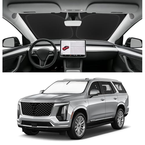 Image of Custom Fit Windshield Sun Shade for Cadillac Escalade 2021-2026