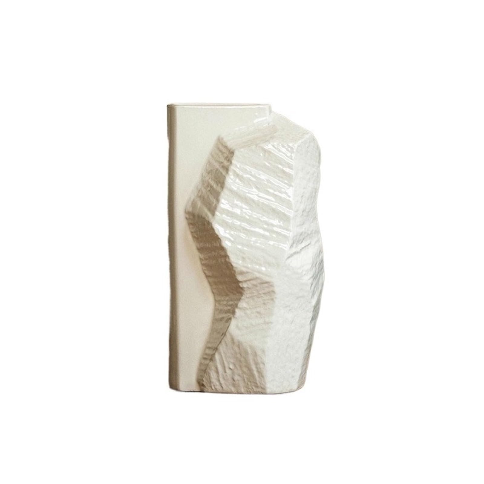 Vase Modern Ceramic Vase Sculpture Abstract Geometric Design for Home Decor