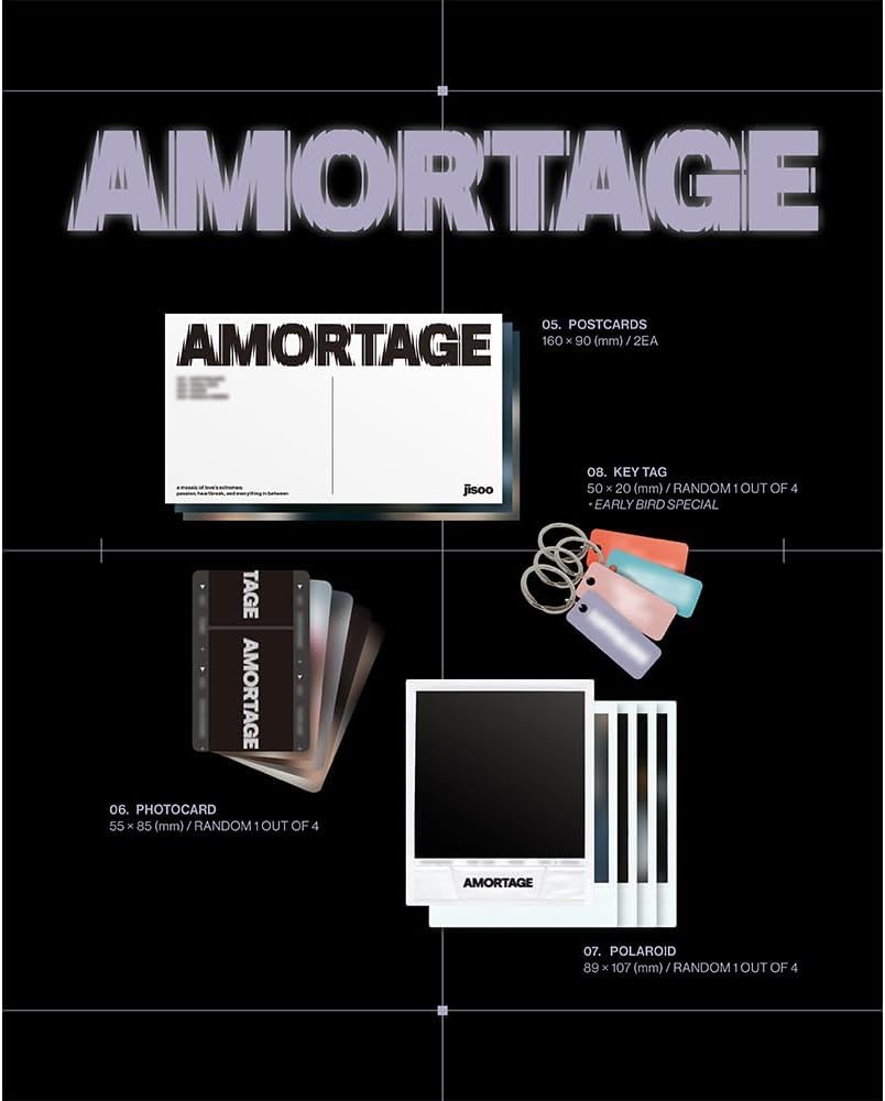 JI-SOO mini album [Amortage] Ekskluzywna edycja zestaw 2 wersji + dodatkowe fotokarty