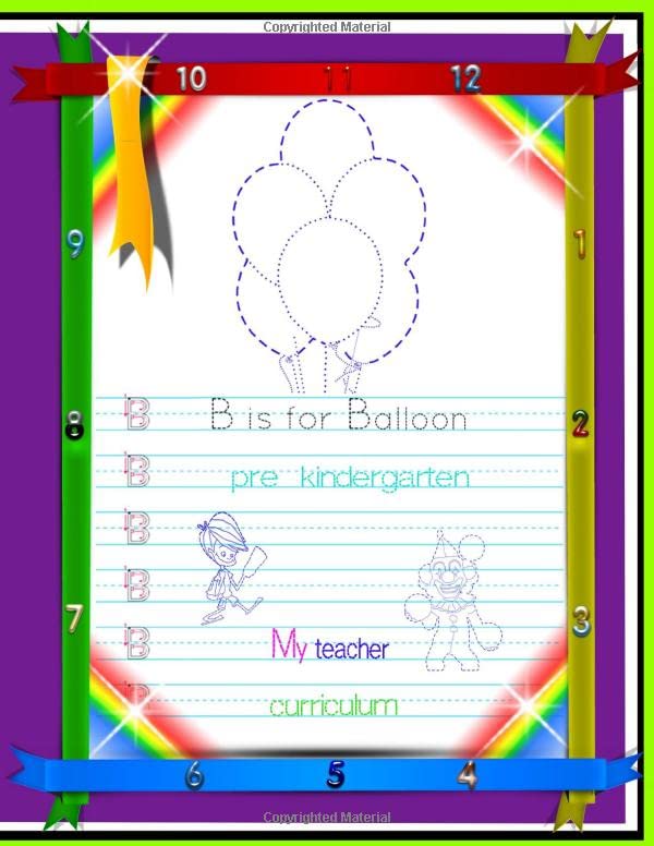 Learning Book for Pre Kindergarten: Dashed line for pre kindergarten write. For kids above 2 years old. 2 superb maze puzzle bonus for kids enjoy ... bonus for pre kindergarten kids abc and maze)