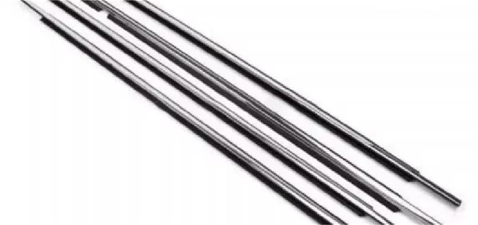 Qibbei Chrome 4 Pcs Windows Rubber Outside Weatherstrip Seal Door Belt For Lexus Lx570 2007-2019 75720-60080