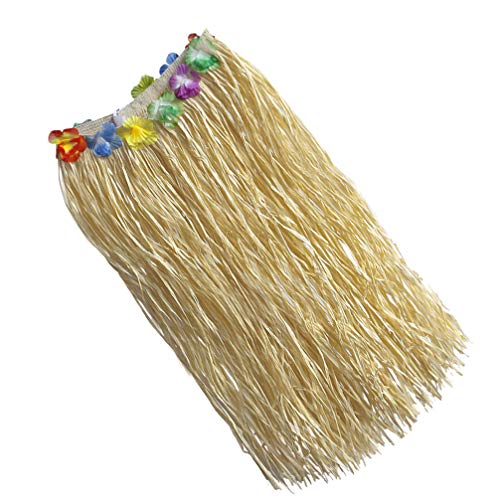 ABOOFAN Luau Hula Grass Skirt Dance Performance Accessory Hawaiian Outfits Tropical Beach Party Supplies