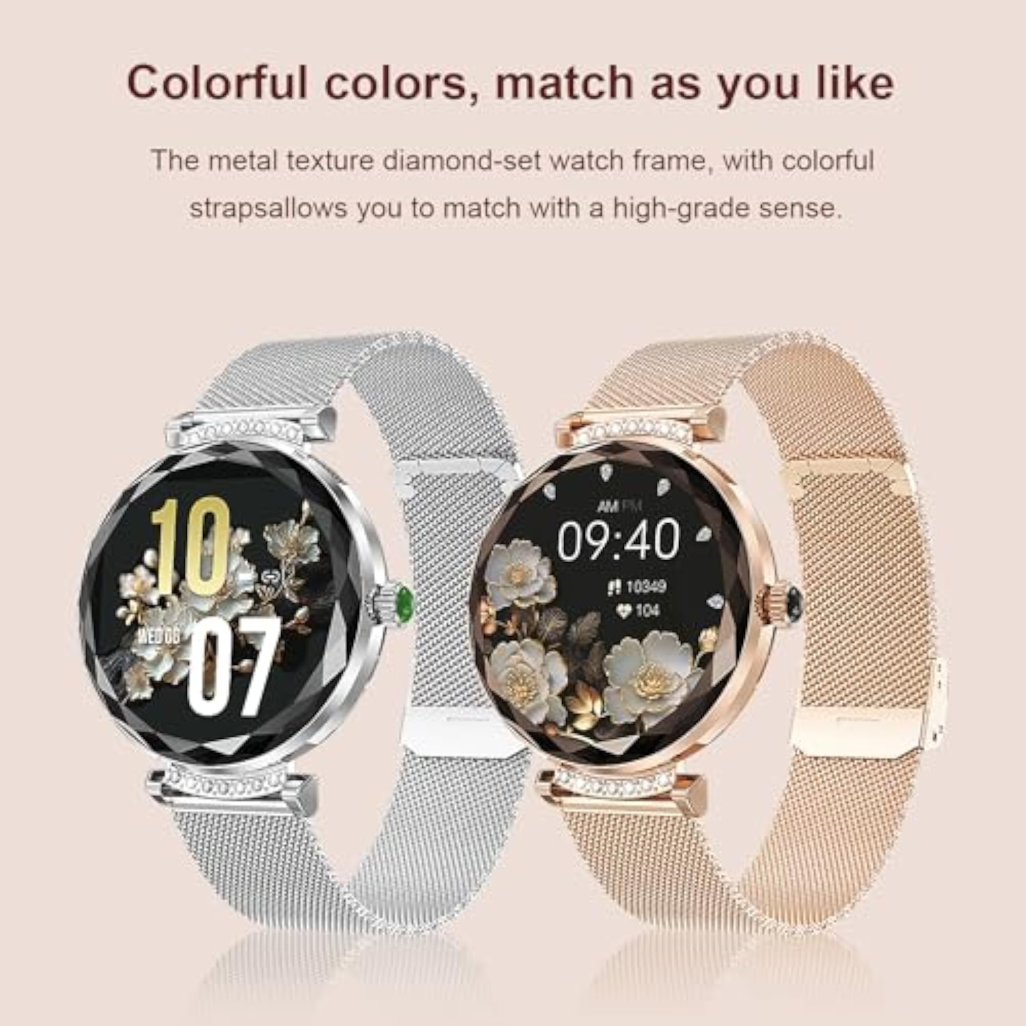 Women's Smart Watch with Multiple Sport Modes, Fitness Tracker