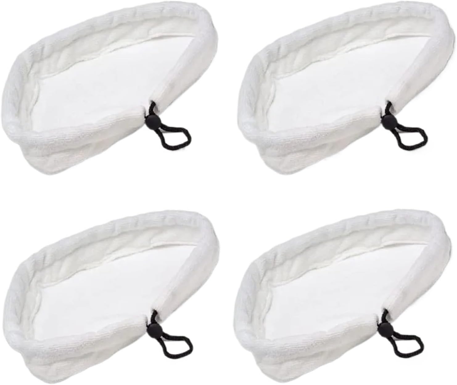 4PCS Microfibre Cloth Cleaning Pad With Rope For Steam Floor Mop Super Absorbent Washable Reusable Steamer Cleaner Accessories