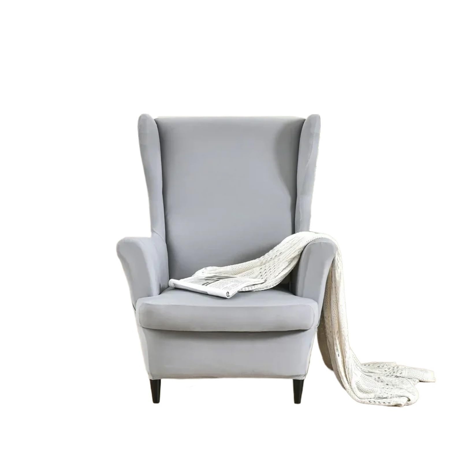 GCYEIDMA Wing Chair Slipcover Flower Wing Chair Cover Stretch Armchair Covers Removable Relax Sofa Slipcovers(Style-32)